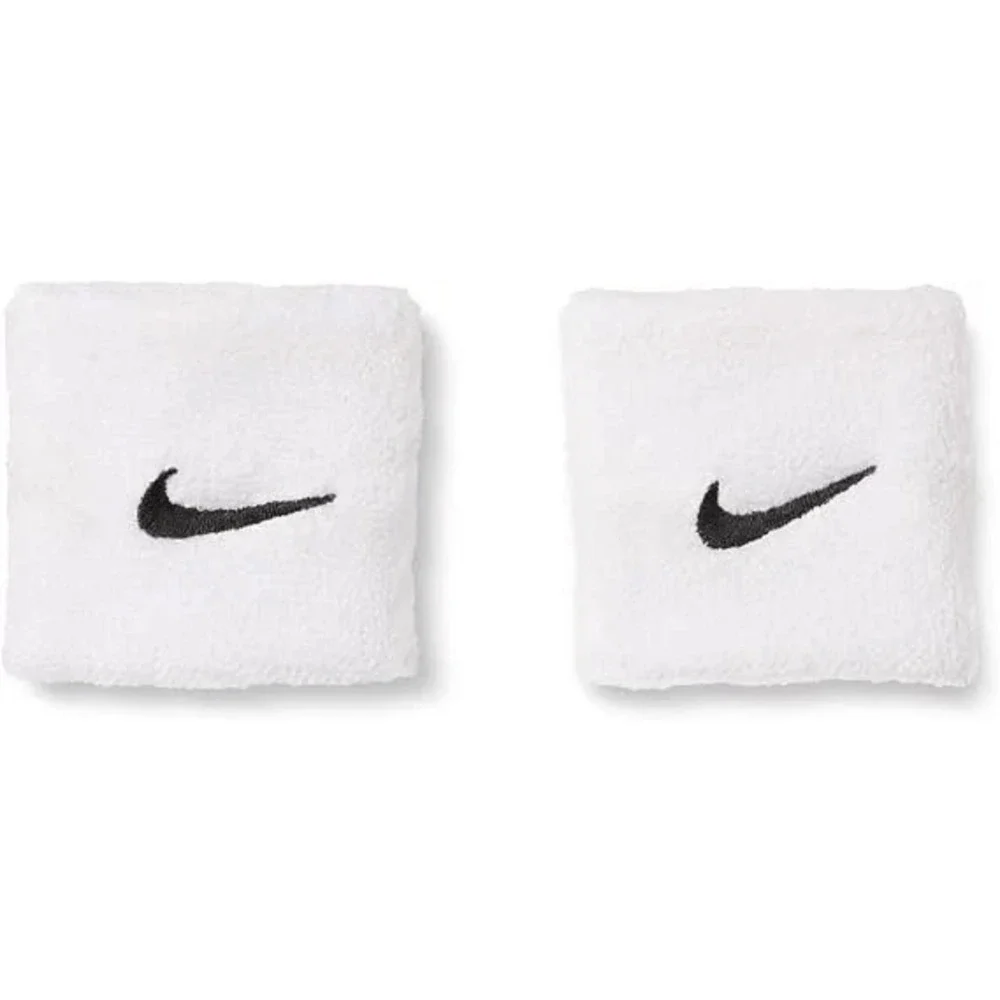 Nike Swoosh Classic Wristbands 2 Pack White/Black One Pair Adult Unisex NWT